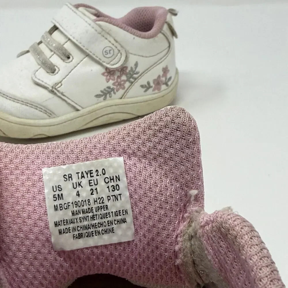 Stride Rite 360 Floral Shoes Girls Size 5